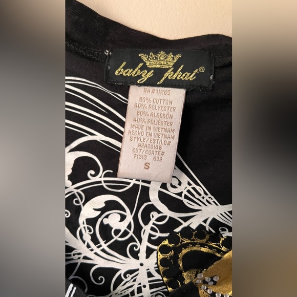 Baby Phat Long-Sleeve Top-Black - Picture 6 of 6